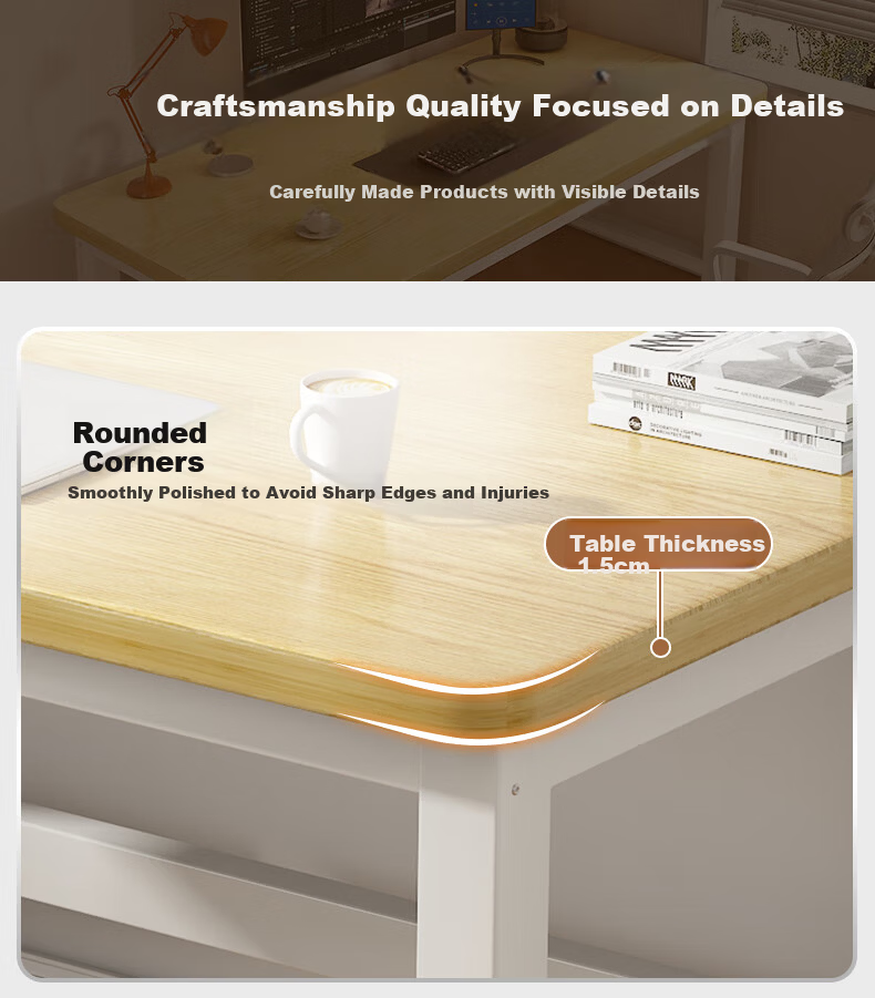 Chibilun Computer Desk Simple Home Bedroom Long Table Student Writing Study Office Large Desk 7
