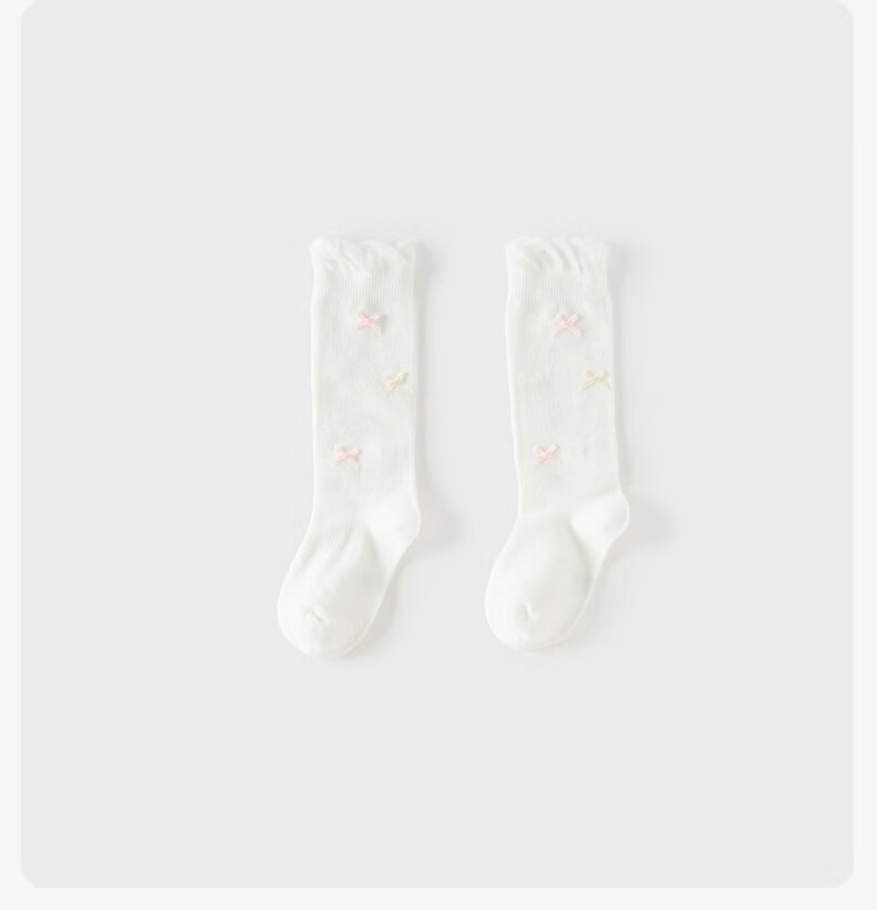 DAVE & BELLA Children's Summer Thin Mid-Calf Socks Sweet Little Girls' Leg Socks Kidswear 10