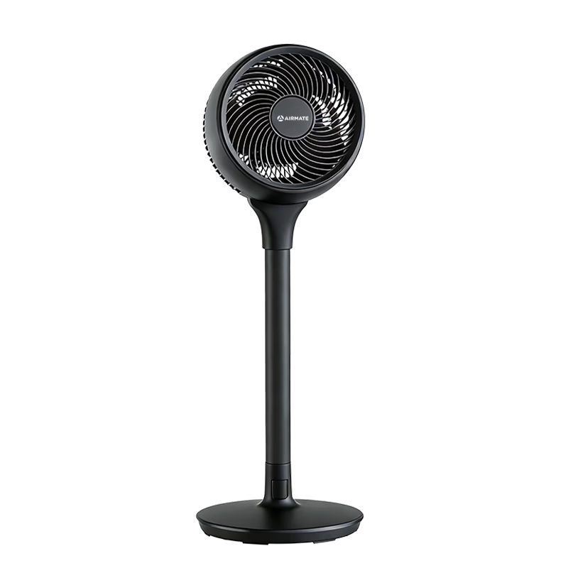 AIRMATE Wind-Responsive Temperature-Adjusting Air Circulation Fan, 32-Speed DC Inverter, Quiet Home Bedroom Floor Fan, 3D Oscillating Fan FA23-RD66-2