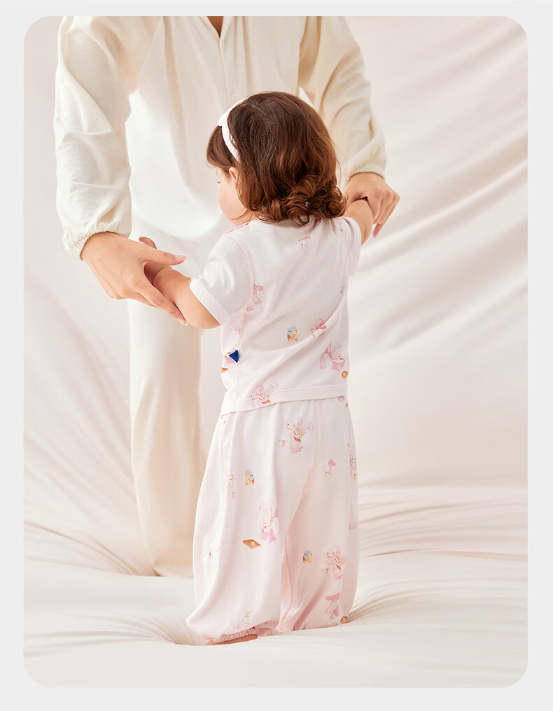 Babycare Soft Short Sleeve Long Pants Homewear Baby Set Children's Pajamas Modal Clothing Little Koala 90 24