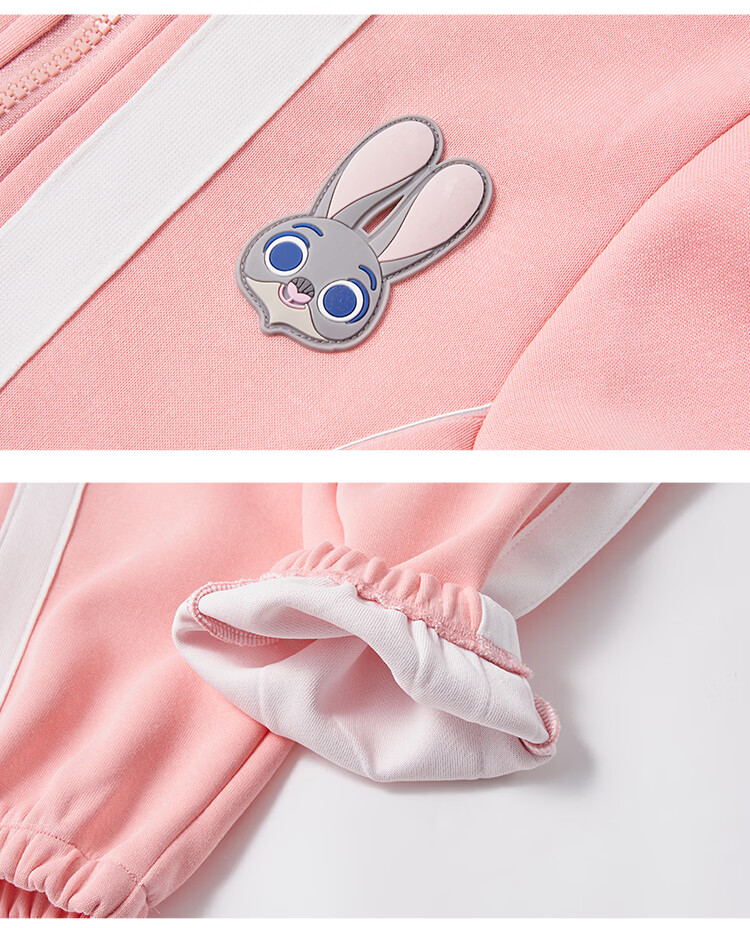 Disney Girls' Spring Autumn 2026 New Fashionable Cardigan Jacket and Casual Pants Two-Piece Set 17