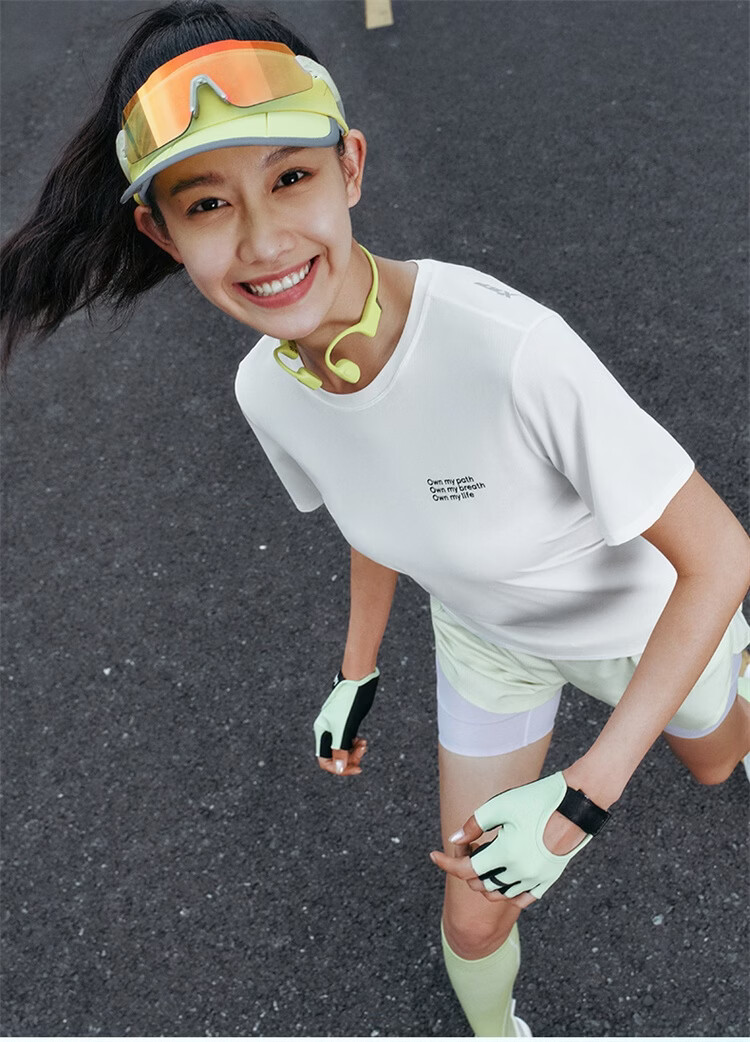 Xtep 2000KM FUN Women's Breathable Quick-Dry Running Printed Moisture-Wicking Summer Short Sleeve Shirt 14
