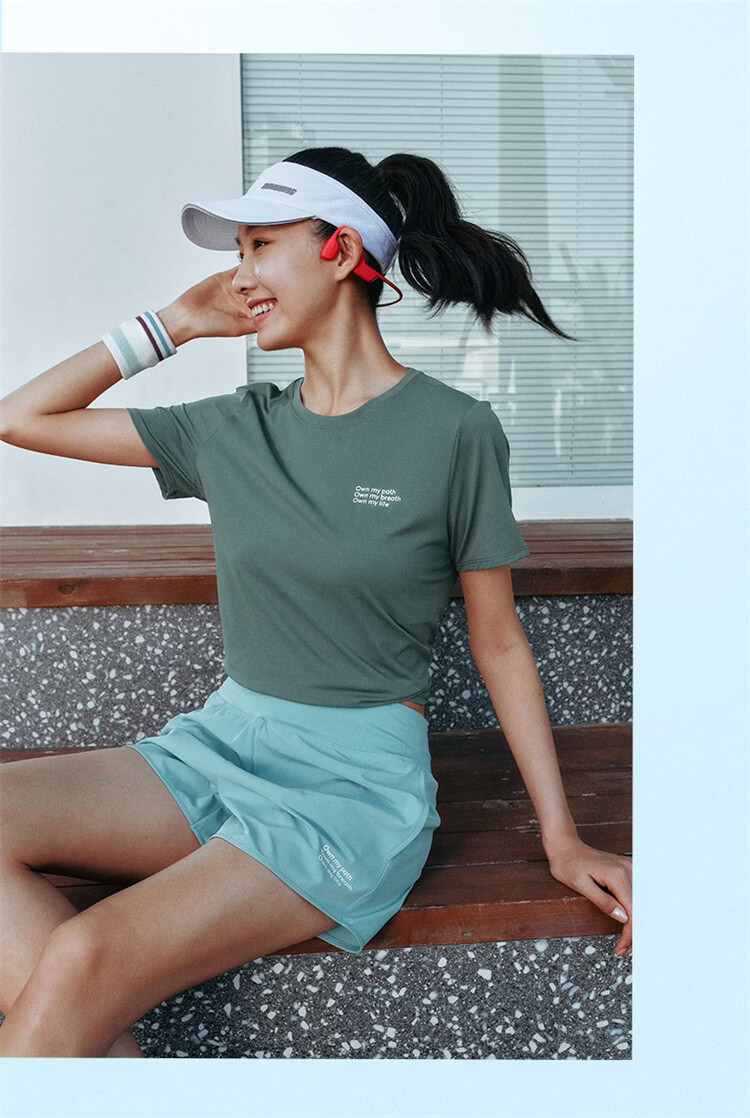 Xtep 2000KM FUN Women's Breathable Quick-Dry Running Printed Moisture-Wicking Summer Short Sleeve Shirt 22