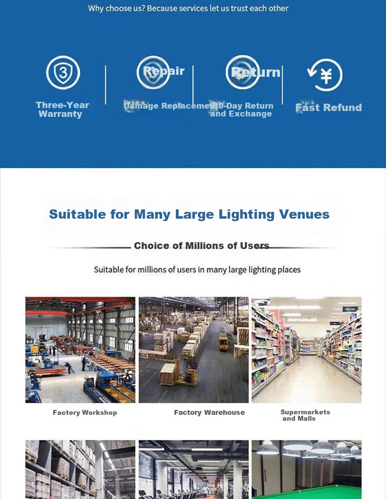 Foshan Lighting (FSL) LED High Power 200W Industrial Warehouse Pendant Light Workshop Factory Lighting with Rod and Chain Universal - White Light 6500K 3