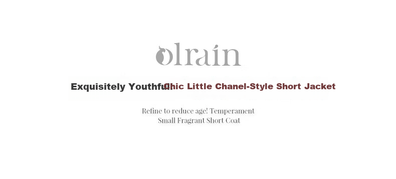 Olrain Eurielle Black Chic Short Jacket Women's Autumn New Elegant Top Coat (Second Batch) XL 1