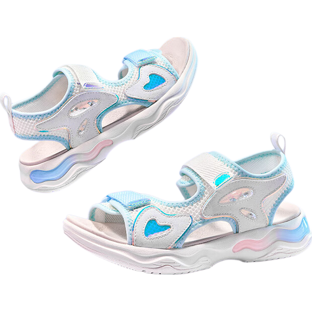 BALABALA Children's Sports Sandals, Girls' Shoes, Breathable Mesh, Non-Slip, Summer 2025 Outdoor Trendy, 208225140011