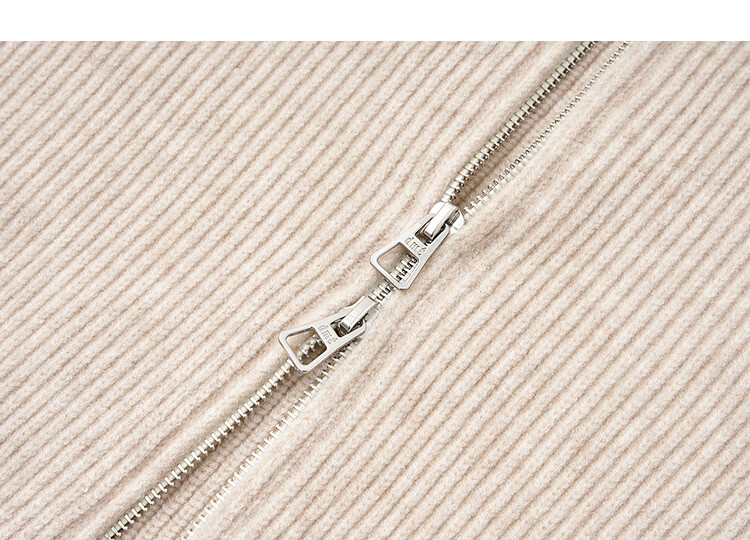 Demana Soft Research Institute Spring Dopamine Zip-up Collar Cardigan Slimming Yarn Knitwear Women's Top 13