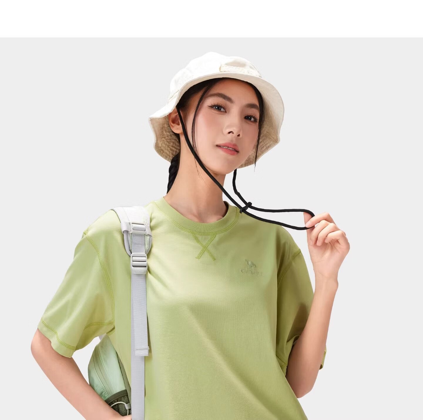 CAMEL Outdoor Quick-Dry T-Shirt Men Spring Summer 2026 Short Sleeve Breathable Cooling Stretch Hiking Top Women A36BK08037 17