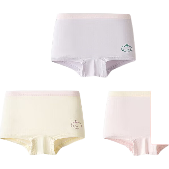 BALABALA Girls' Cotton Boxer Briefs Quick-Dry Breathable 3-Pack 208925170008