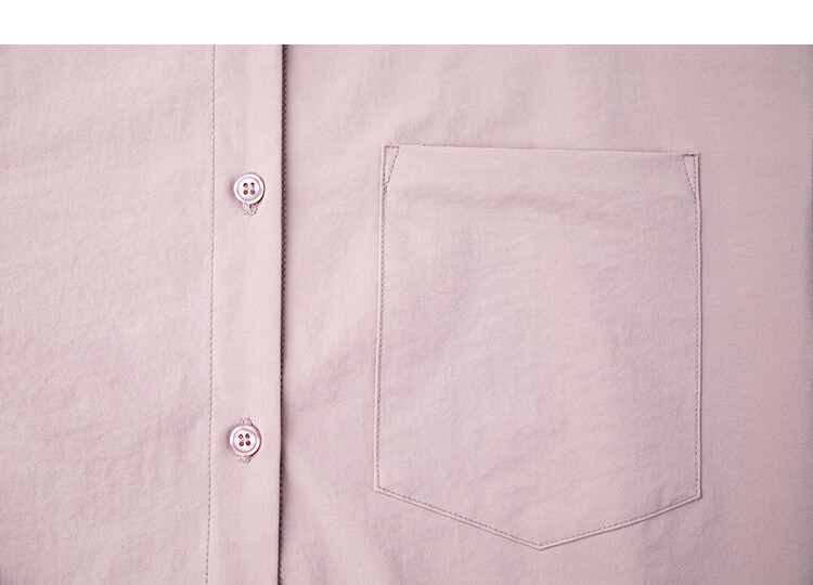 Demana [Quick-Dry Sun Protection Solona] Spring UPF50+ Simple Collar Loose Fit Petite Women's Shirt 17