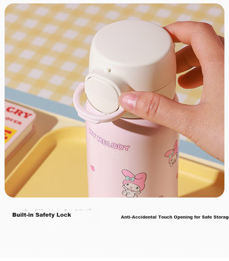 BEDDYBEAR Double-Drink Insulated Bottle with Straw Portable Coffee Cup High-Value Student Water Bottle 510ml Cloud Iris 8