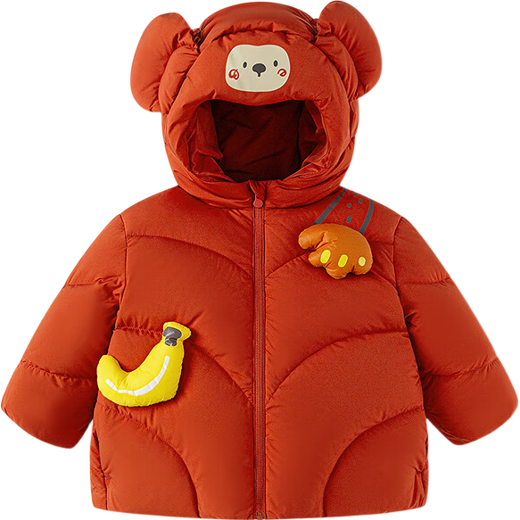 BALABALA Kids Down Jacket Boys Girls Winter 2025 New Thickened Puff Down Coat Baby Warm Clothes
