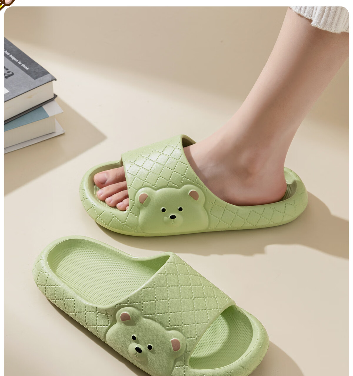 Lidani Men's Indoor Bathroom EVA Slippers Couple Wedding Home Cute Slippers for Men and Women 17