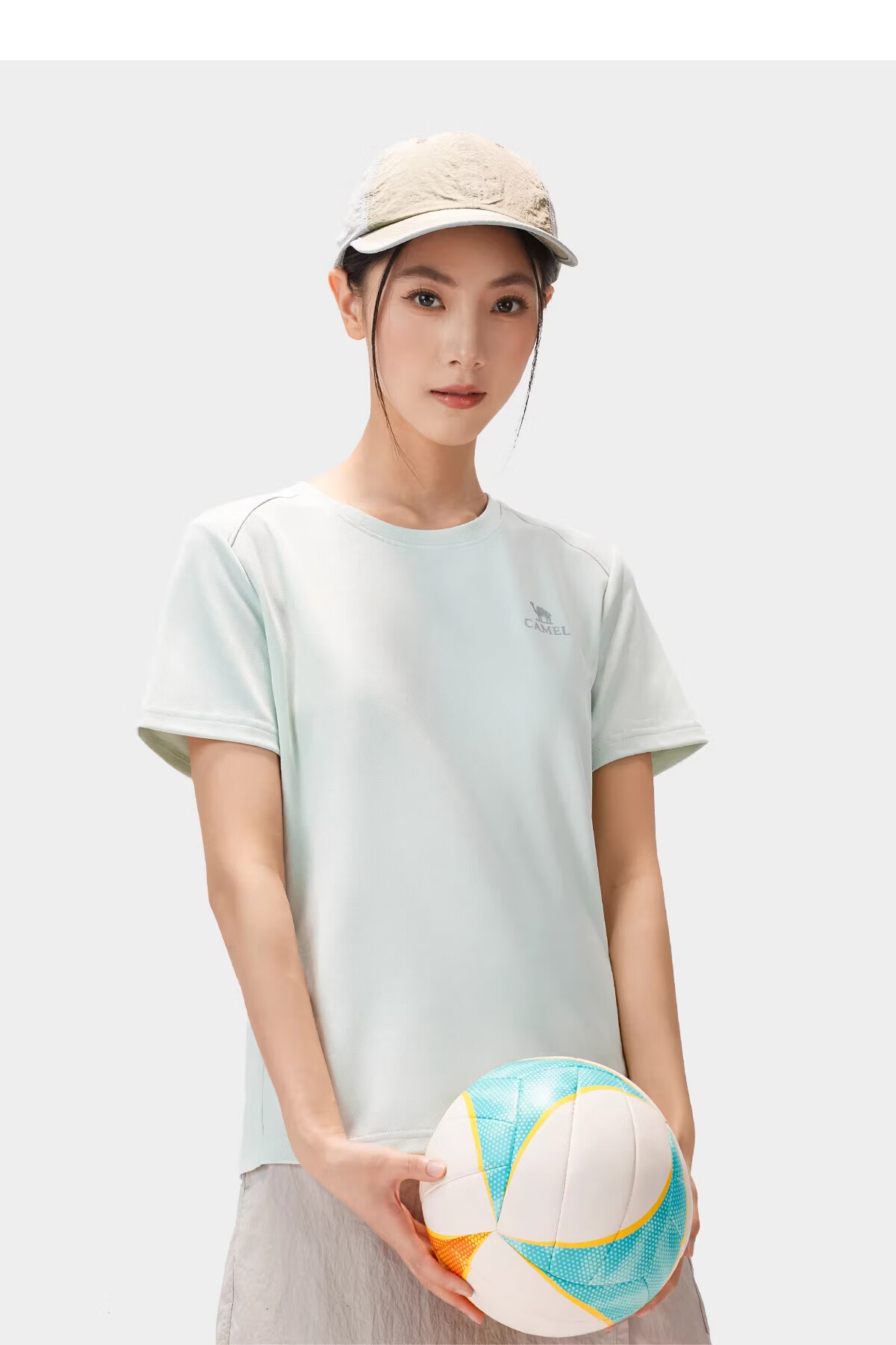 CAMEL Outdoor Quick-Dry T-Shirt Women 2026 Spring Summer New Short Sleeve Breathable Sweat-Absorbing Refreshing Hiking Sports Shirt Men K039 27