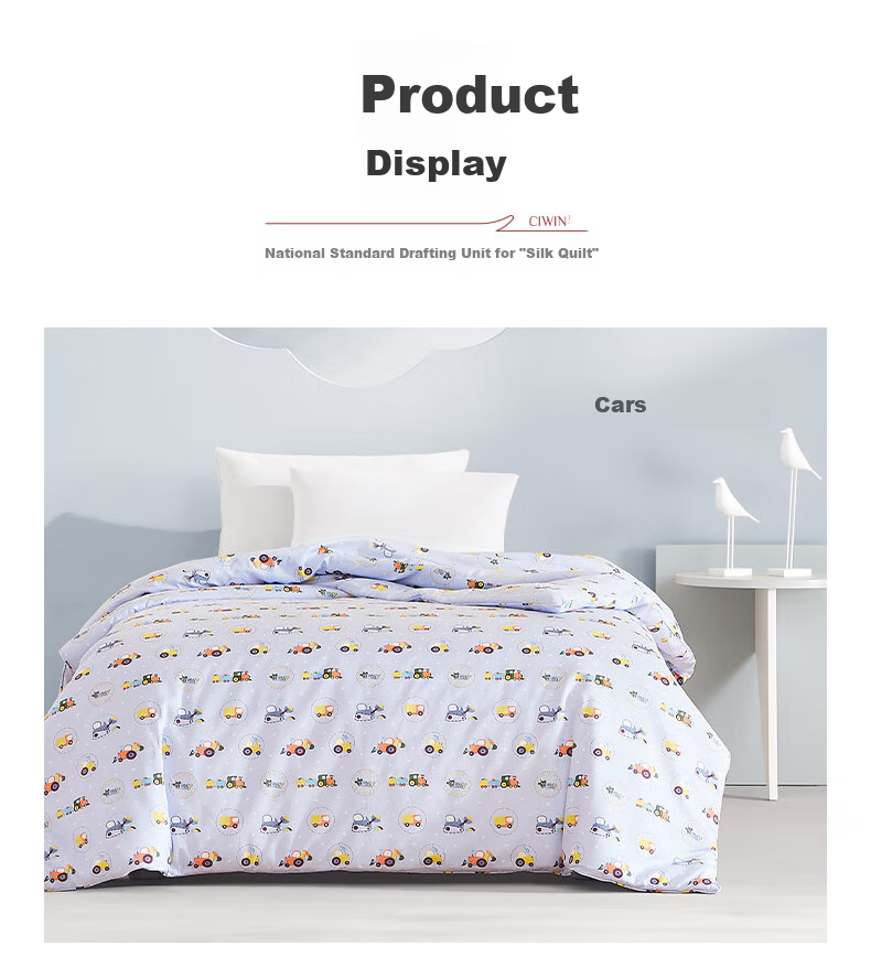 Ciyun Children's Silk Quilt 100% Mulberry Silk A-Class Cotton Quilt Net Weight 2 Jin 150*210cm Castle Princess 13