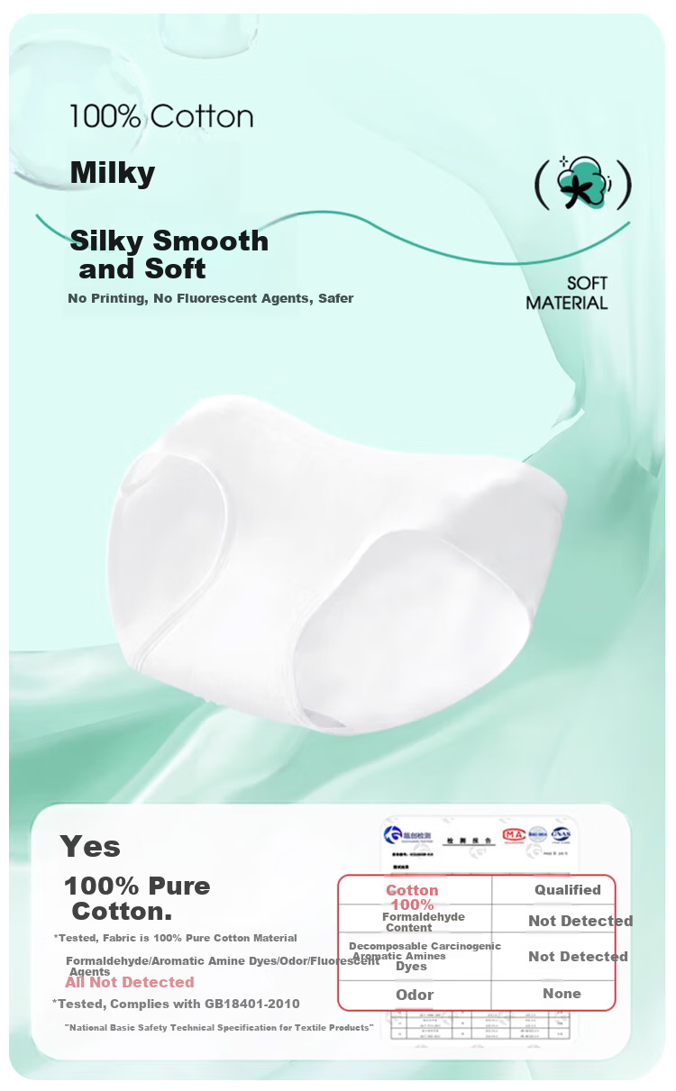 MiiOW Disposable Women's Underwear 100% Cotton Daily Sterilized No-Wash Maternity Menstrual Travel 5-Pack 3