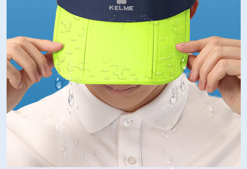 KELME Summer Sun Protection Foldable Open-Top Hat Unisex Tennis Running Outdoor Mountaineering Quick-Dry Casual Cap 4