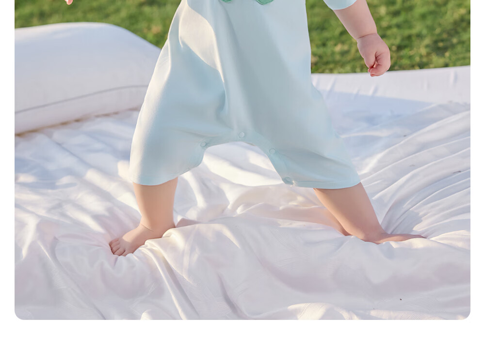 Betis Baby Clothes Summer Thin Cool Breathable Romper Newborn Short Sleeve One-piece Air Conditioning Suit Crawling Suit 16