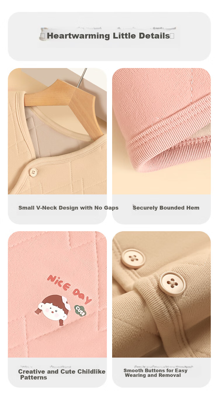 Hodohome Kids Thermal Underwear Girls School Uniform Wool Fleece Top 350 140 8
