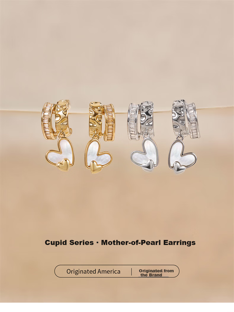 Amber Lollipop Anbo Luoli Women's Boutique Light Luxury Stud Earrings Valentine's Day Birthday Gift for Girlfriend Wife 5