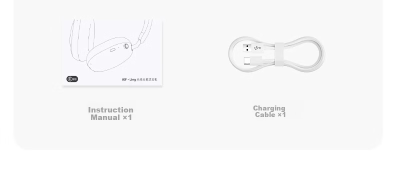 IKF Ling [Suzuka Chiba Collaboration] Over-Ear Bluetooth Headphones Wired and Wireless Anime Gaming Sound Localization 56dB Noise Cancelling Head Tracking Smoke Gray 53