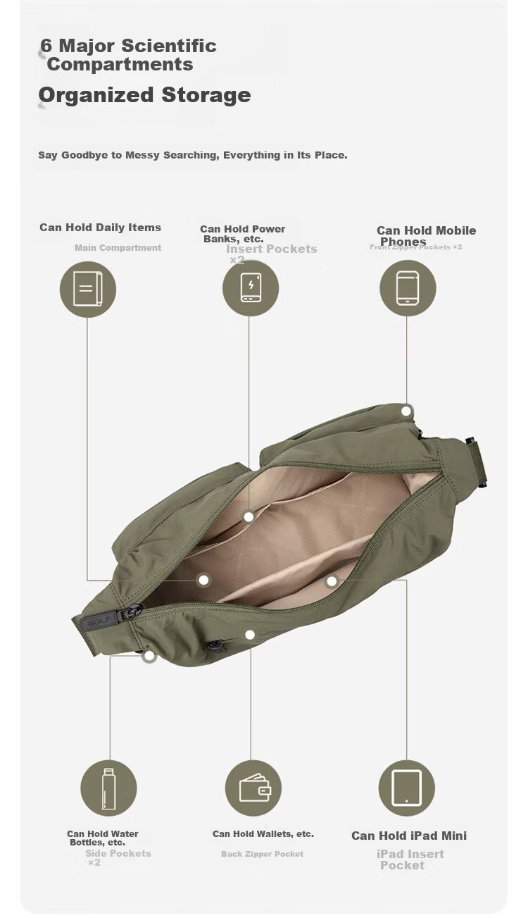 GOLF Crossbody Bag Women's Casual Shoulder Bag Unisex Phone iPad Waterproof Bag Women's Bag 38 Women's Day Gift 15