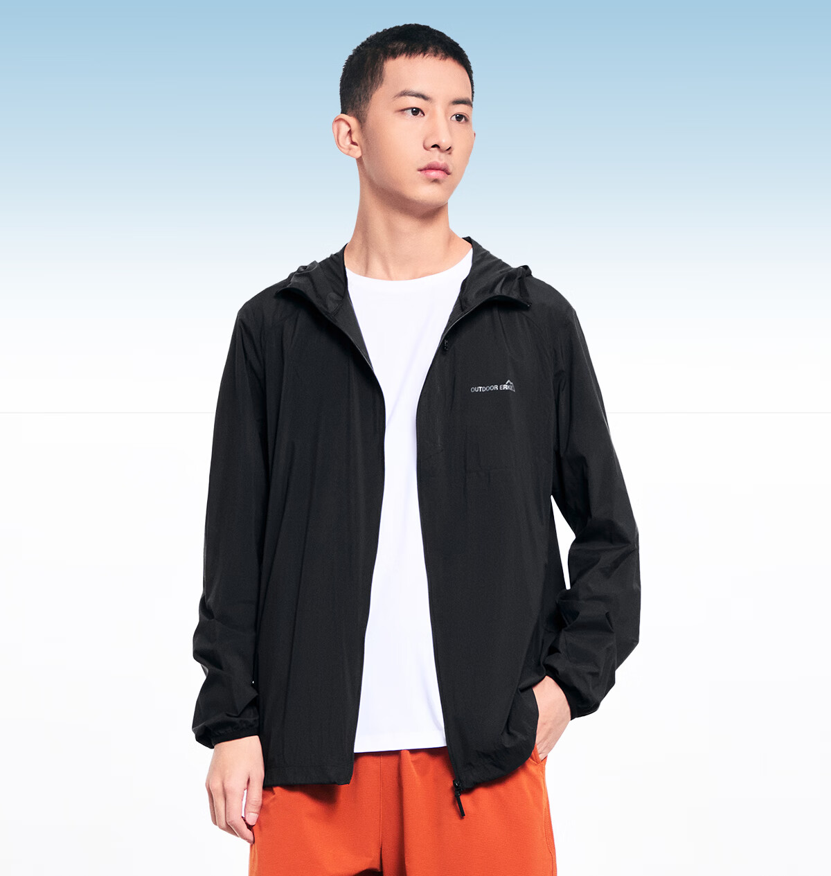 ERKE [Yu Shitong Edition] Sun Protection Woven Jacket Ice Cooling Outdoor Windbreaker UPF50+ Sports Running Shirt 3