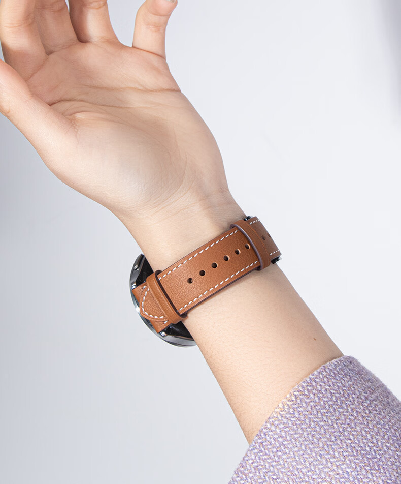 Xiaopijiang Genuine First Layer Cowhide Leather Strap for Xiaomi Watch S5/S5e SIM Edition/Watch 5/S4 Port/S3/S2/S1 Pro 3