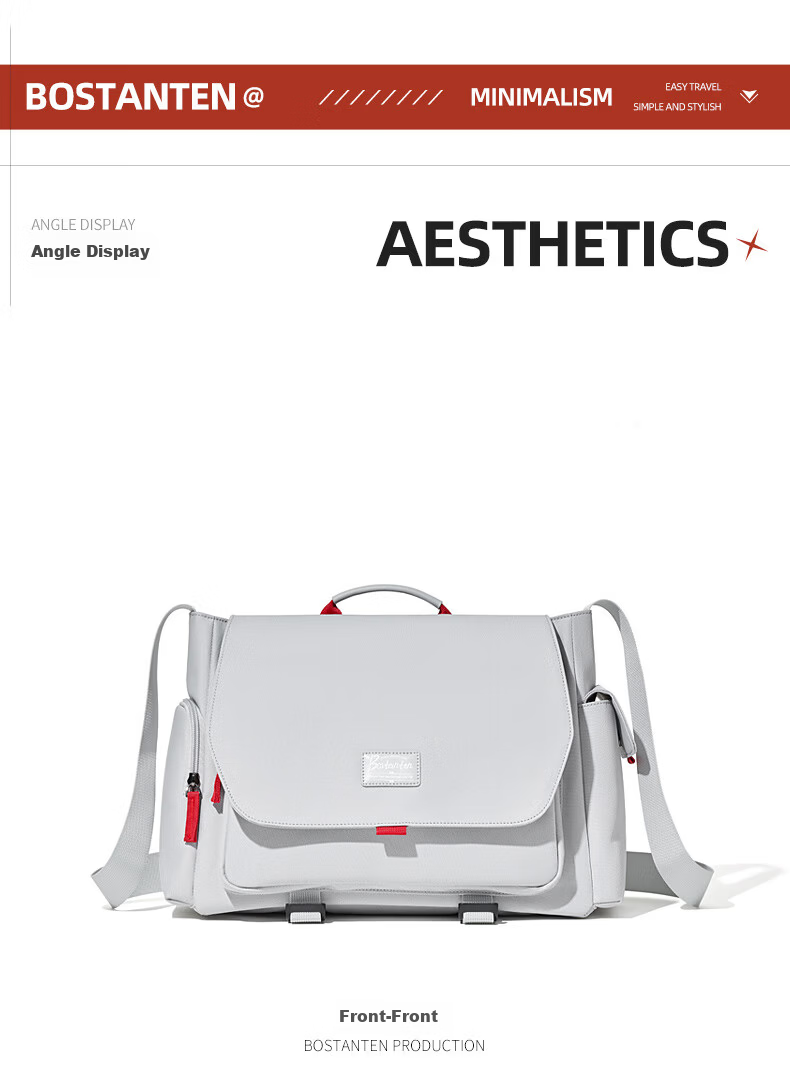 Bostanten Jiyu Men's Large Capacity 16-inch Laptop Shoulder Crossbody Bag Multifunctional Detachable Camera Inner Bag 12