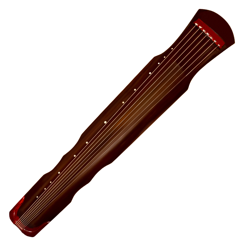 Xunyin Guqin Seven-String Qin Premium Paulownia Wood Fuxi Style Seven-String Qin Tea Brown Fuxi Style