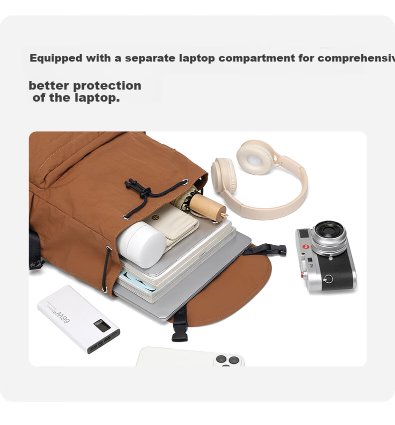 GOLF Women's Outdoor Lightweight Backpack 15-inch Laptop Bag Student School Bag Water-Resistant Travel Backpack 12