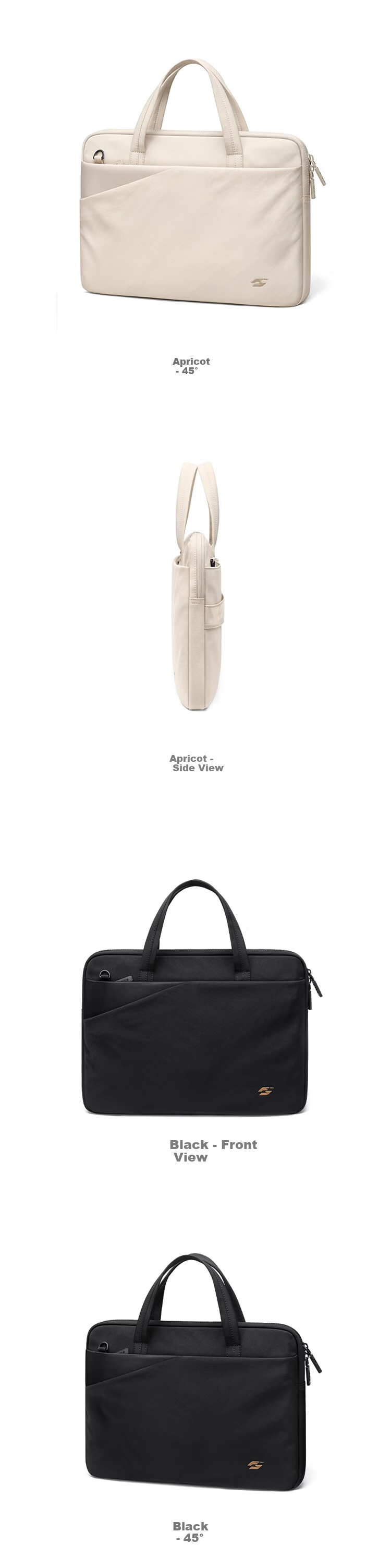 GOLF Women's Laptop Bag Lightweight Business Briefcase 14-inch Notebook File Bag Large Capacity Shoulder Crossbody Bag 17