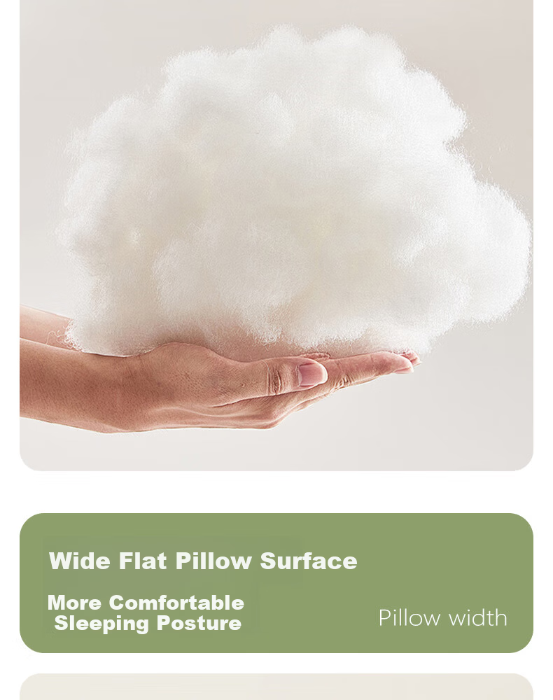 Ranpai Ultra-Low Pillow Core Ultra-Thin Pillow for Low Pillow Users Home Use Single Pack 48x74cm 13