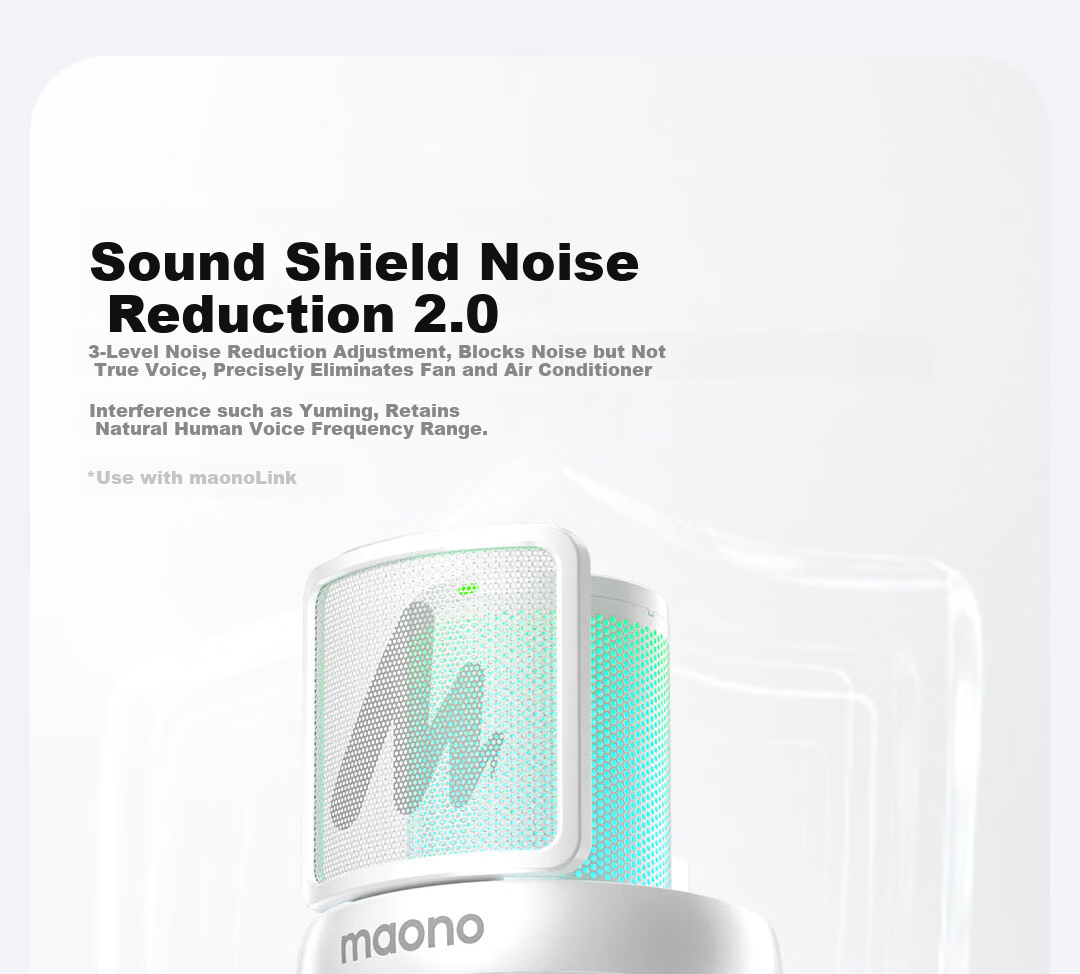 Maono Wireless Microphone Live Singing KTV Condenser Microphone Professional Built-in Sound Card Computer Mobile Recording Dedicated Device Software Reverb Tuning DM40Live Desktop Model 29