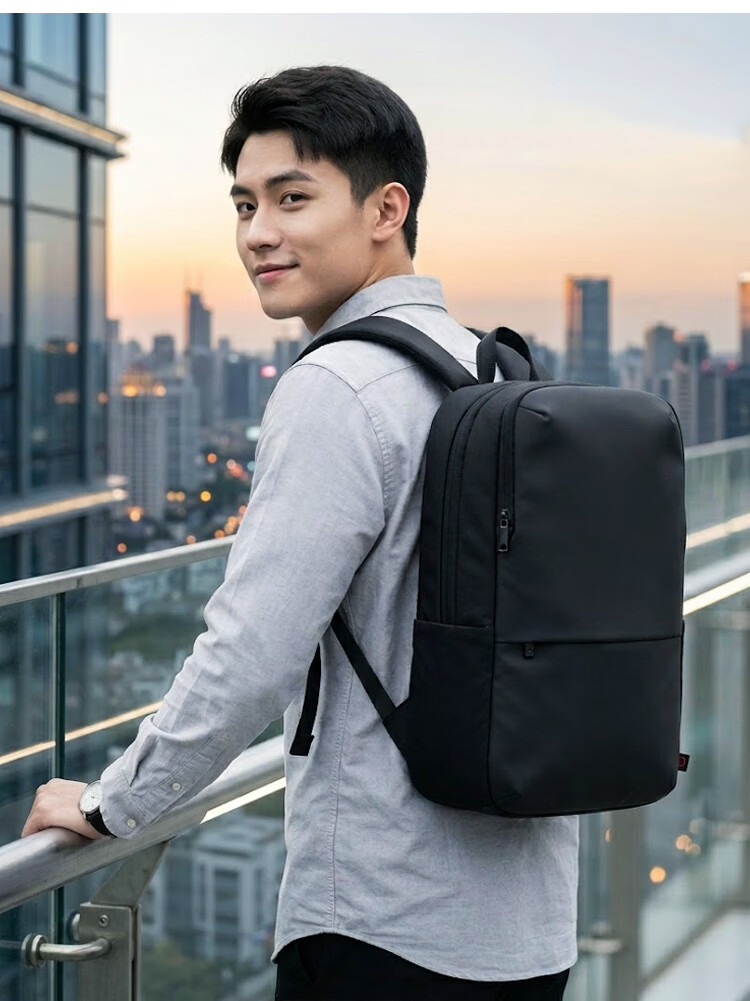 JD Jingzao Stage Upgraded Travel Commuter Large Capacity Laptop Backpack Gray 8