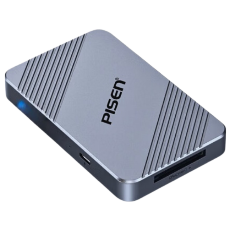 Pisen USB/Type-C Card Reader 3.2 High-Speed Compatible with CFeA/CFeB/SD4.0/TF Memory Cards, Supports Sony, Canon Cameras, Apple 16 Phones, Drones Storage Cards