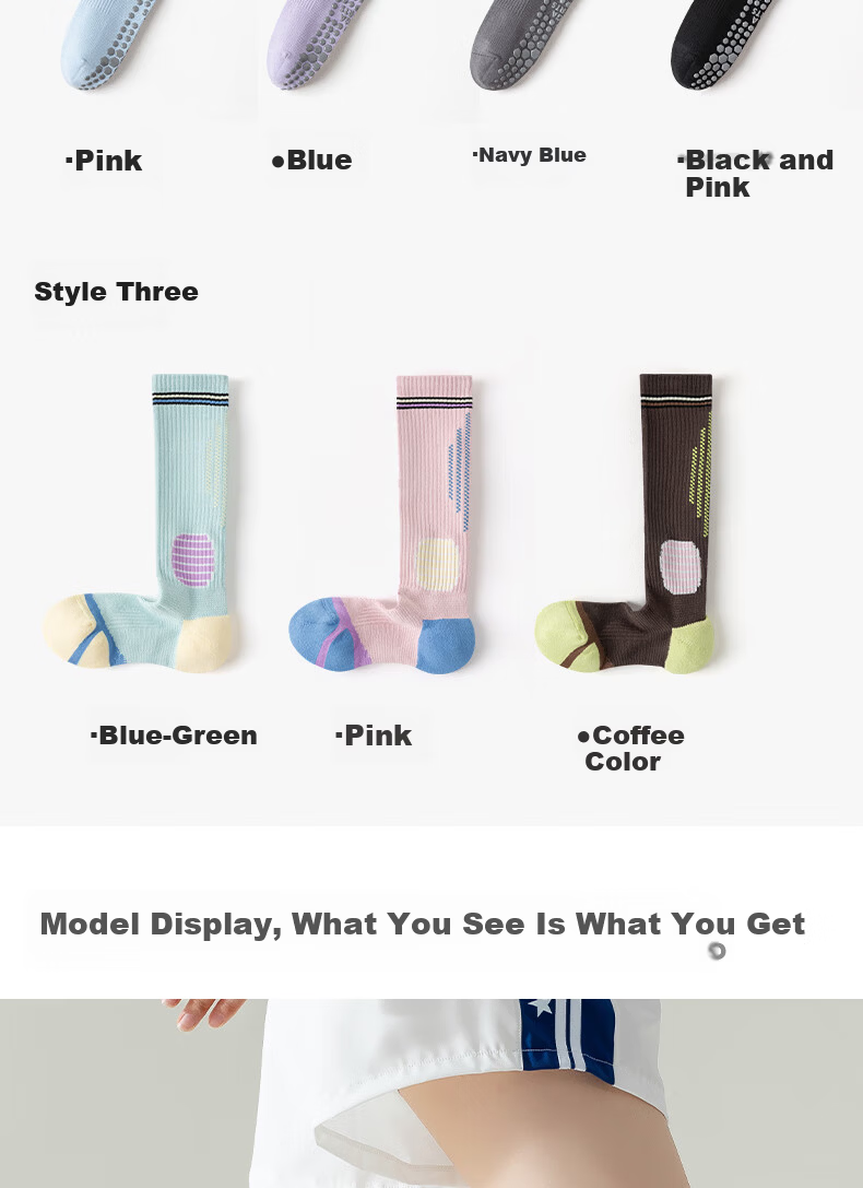 Free Style Women's Compression Socks Professional Sports Fitness Long Tube Muscle Compression Running Jump Rope Yoga Anti-Slip Slimming Calf Socks 15