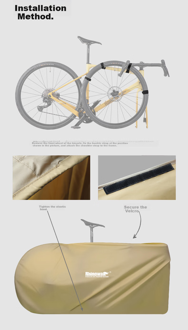 Rhinowalk Rhino Bicycle Loading Bag Road Mountain Bike Packing Storage Waterproof Metro High-Speed Train Shipping Bag 9