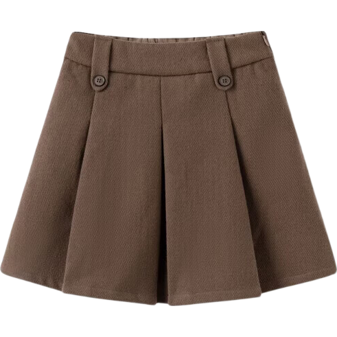 BALABALA Kids Children's Autumn Winter Skirt Girls Short Skirt Versatile Fashion Pleated Skirt for Older Girls