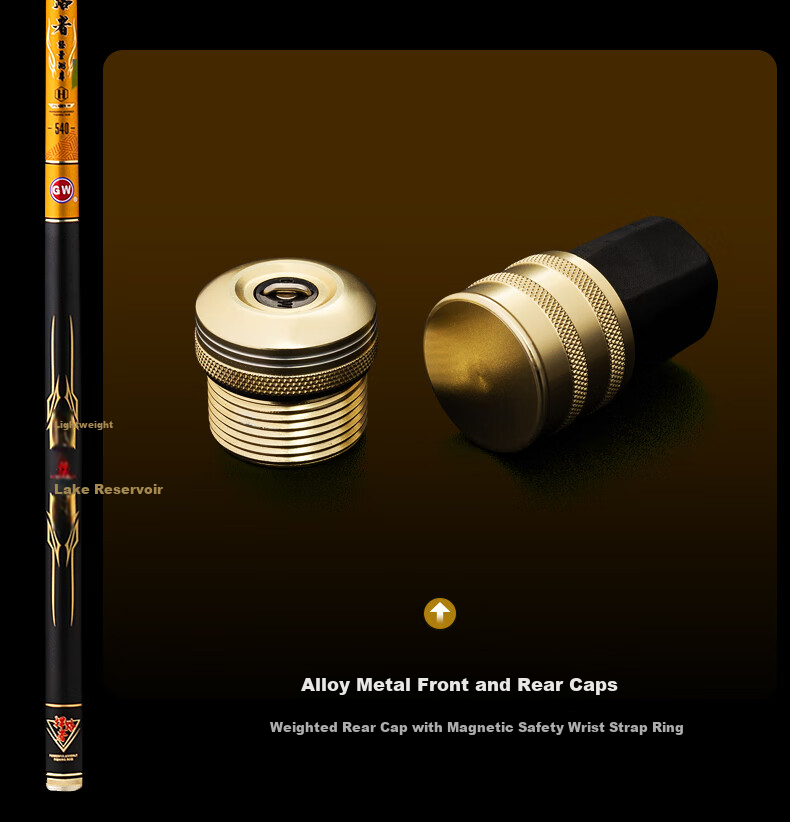 GW Fishing Rod Hand Rod 2.7m Defender Lake Reservoir Lightweight Ultra-Light Ultra-Hard 28 Tuning 5H All-Purpose Fishing Rod 14