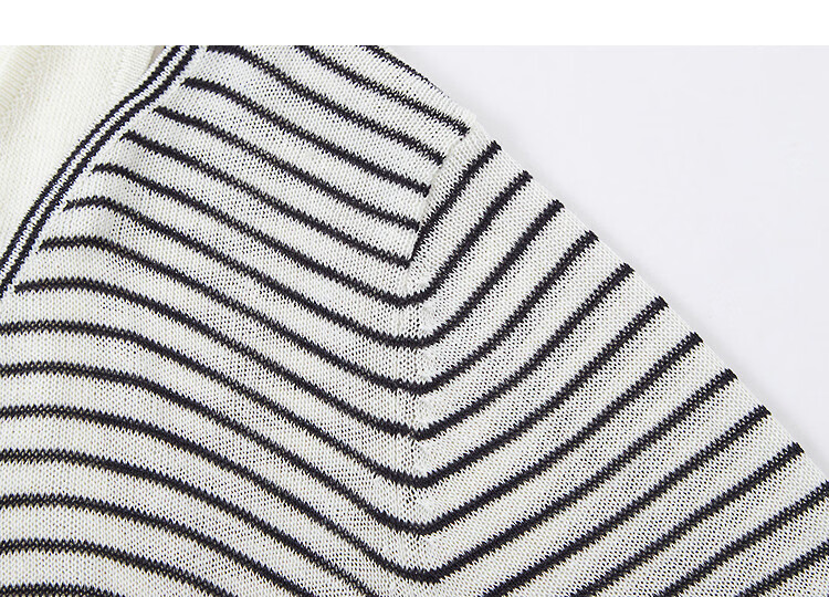 Demana Linen Lyocell Blend Sweater Spring Faux Two-Piece Striped Colorblock Knit Vest for Women 14