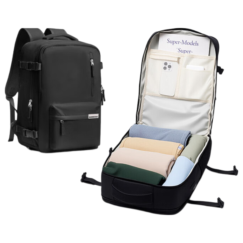 Warrior Large Capacity Travel Bag Men's Luggage Short Trip Business Commuter 180-Degree Opening Multifunctional Sports Bag