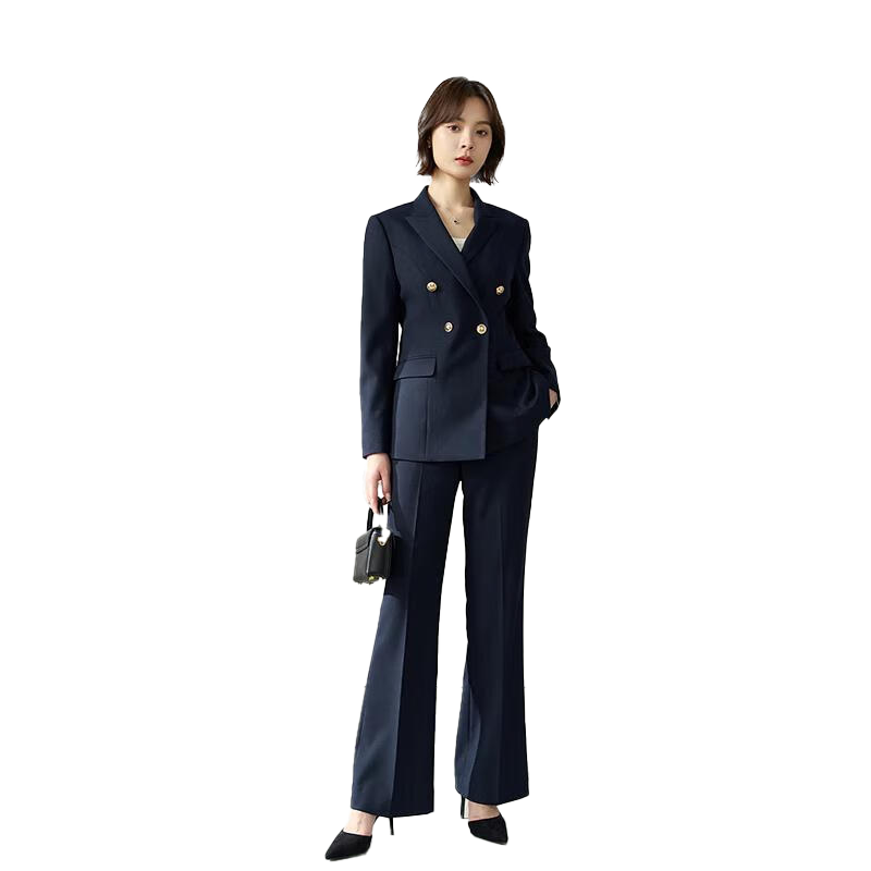 Miss Bird Women's Professional Suit Set Petite Business Interview Formal High-End Blazer Jacket