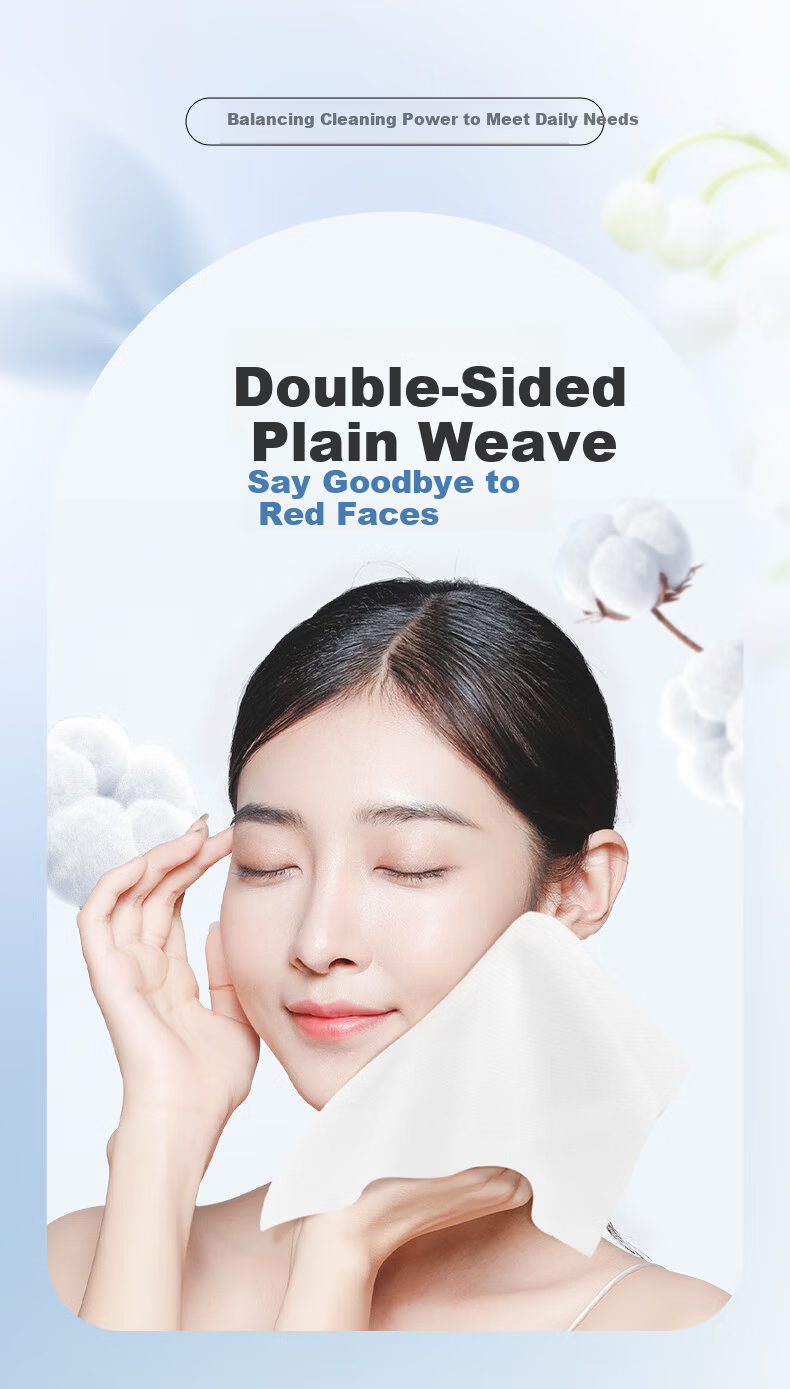 Heartprint [Recommended by Tian Xuning] Facial Cleansing Wipes 100% Cotton Soft Towels 80 Sheets 6 Packs Baby Suitable Hanging Type 3