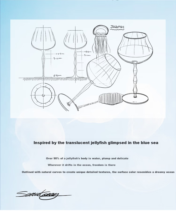 MU16 Champagne Flute Crystal Wine Glass Toasting Glass Wedding Gift Housewarming New Year Gift Stylish Gift Box 12