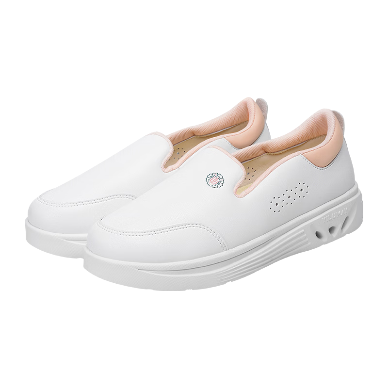 Bulan Ni Carbon Fiber Nurse Shoes Women Shock Absorption Non-Slip Wear-Resistant Breathable Soft Sole Medical Shoes G318 Pink Size 39