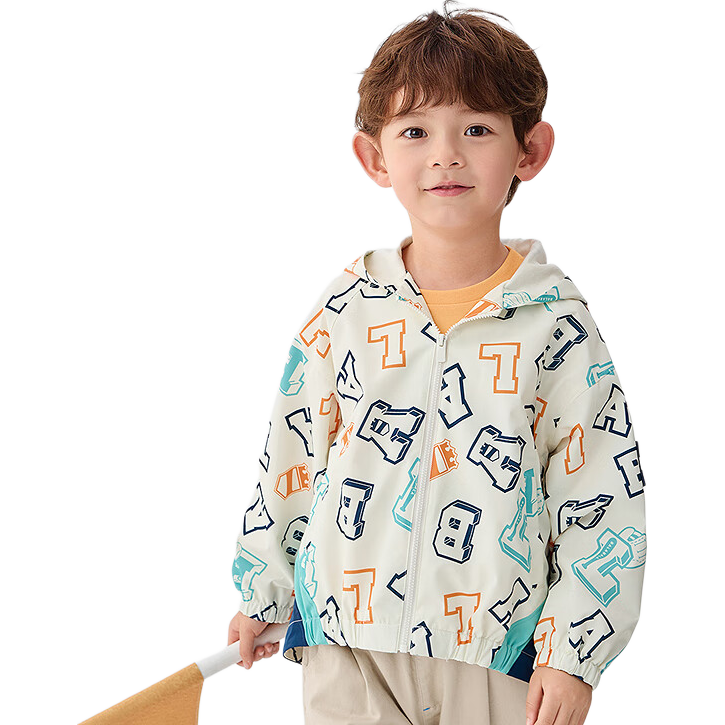 BALABALA Boys Casual Hoodie Jacket Outdoor Windbreaker 2026 Spring New Arrival