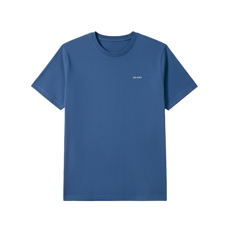 Hodo Men's T-Shirt 10A Antibacterial Mite-Resistant Pure Cotton Breathable Sun Protection 50+ Simple Casual Outerwear Basic Crew Neck Short Sleeve Top