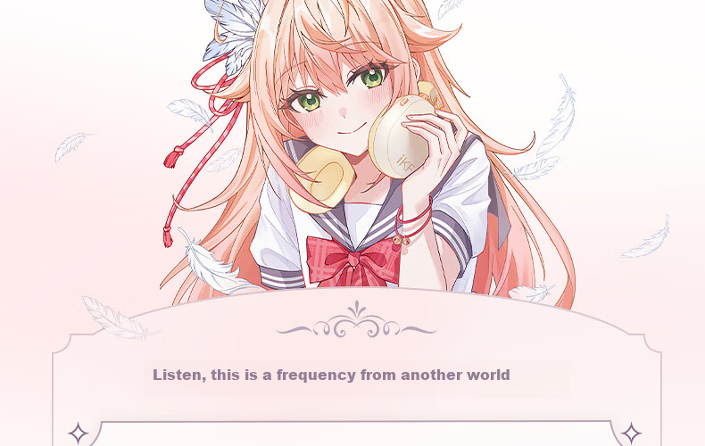 IKF Ling [Suzuka Chiba Collaboration] Over-Ear Bluetooth Headphones Wired and Wireless Anime Gaming Sound Localization 56dB Noise Cancelling Head Tracking Smoke Gray 8