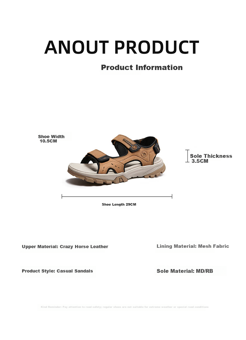 CAMEL Outdoor Beach Sandals Men Breathable Casual Dual-use Slippers P15M307026 Camel Color Size 41 11
